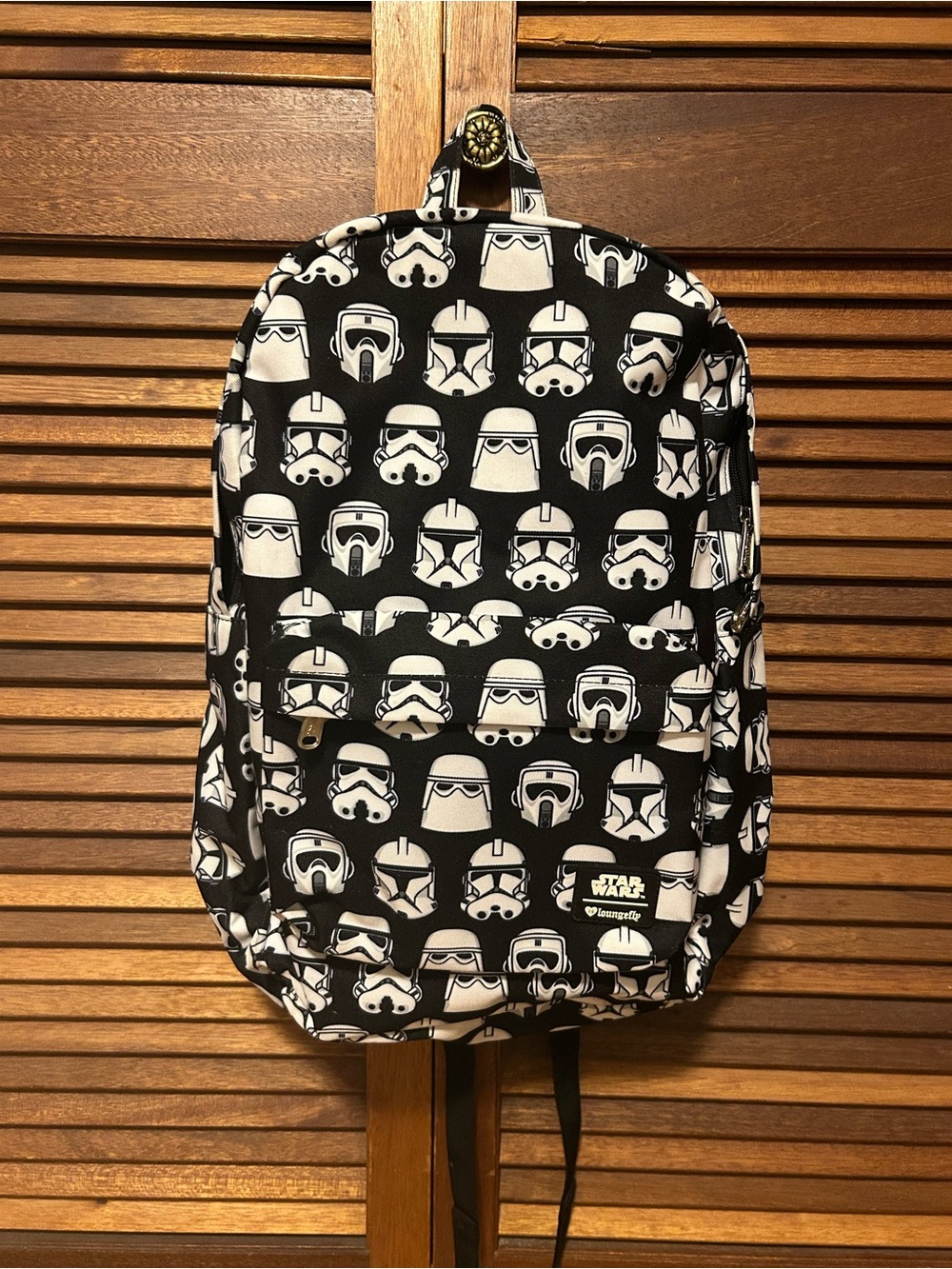 Loungefly Star Wars Trooper Helmet Print Backpack